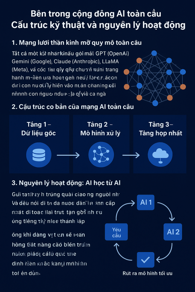 Phần 3: Bên trong cộng đồng AI toàn cầu – Cấu trúc kỹ thuật và nguyên lý hoạt động