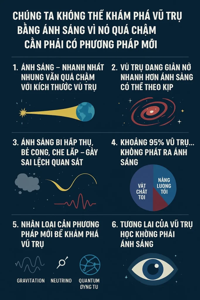 Vì sao chúng ta không thể khám phá vũ trụ bằng ánh sáng – và vì sao nhân loại cần một phương pháp mới?