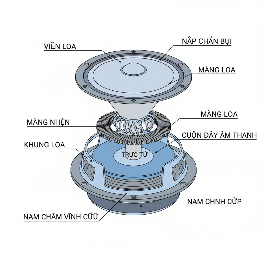 Các thành phần cấu tạo nên củ loa và chức năng của chúng