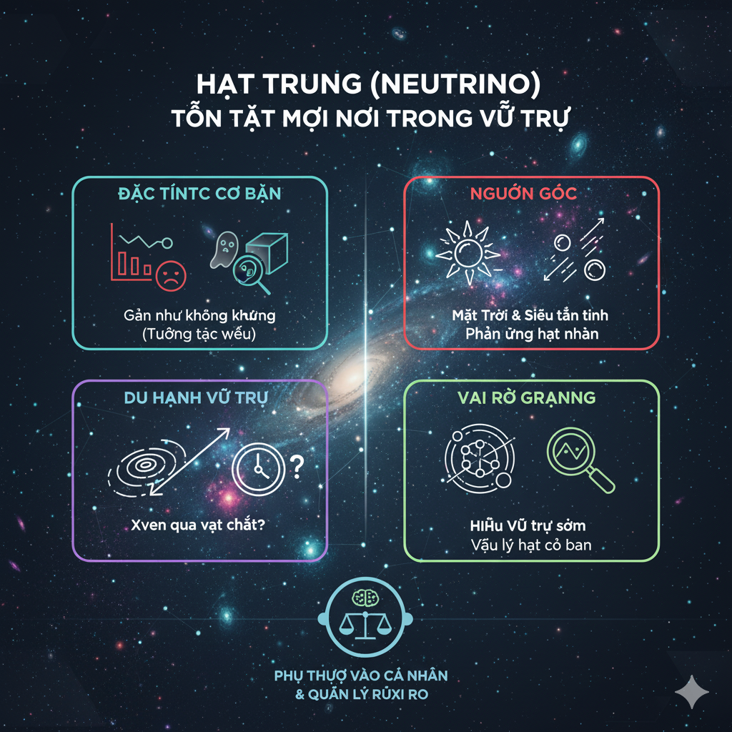Hạt Trung là gì và tại sao nó lại tồn tại trong mọi nơi của vũ trụ?