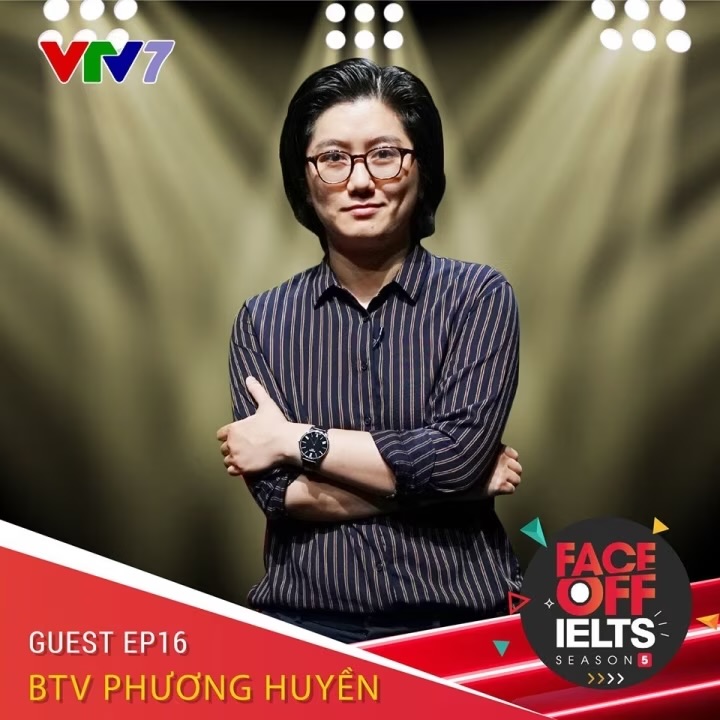 BTV Phương Huyền khi là khách mời của chương trình IELTS FACE-OFF (IFO) mùa 5.
