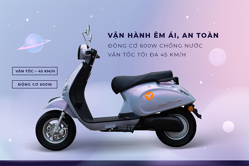 Dòng xe Odora của Yadea sở hữu nhiều điểm đặc biệt và cải tiến, khả năng vận hành khá bền bỉ.

