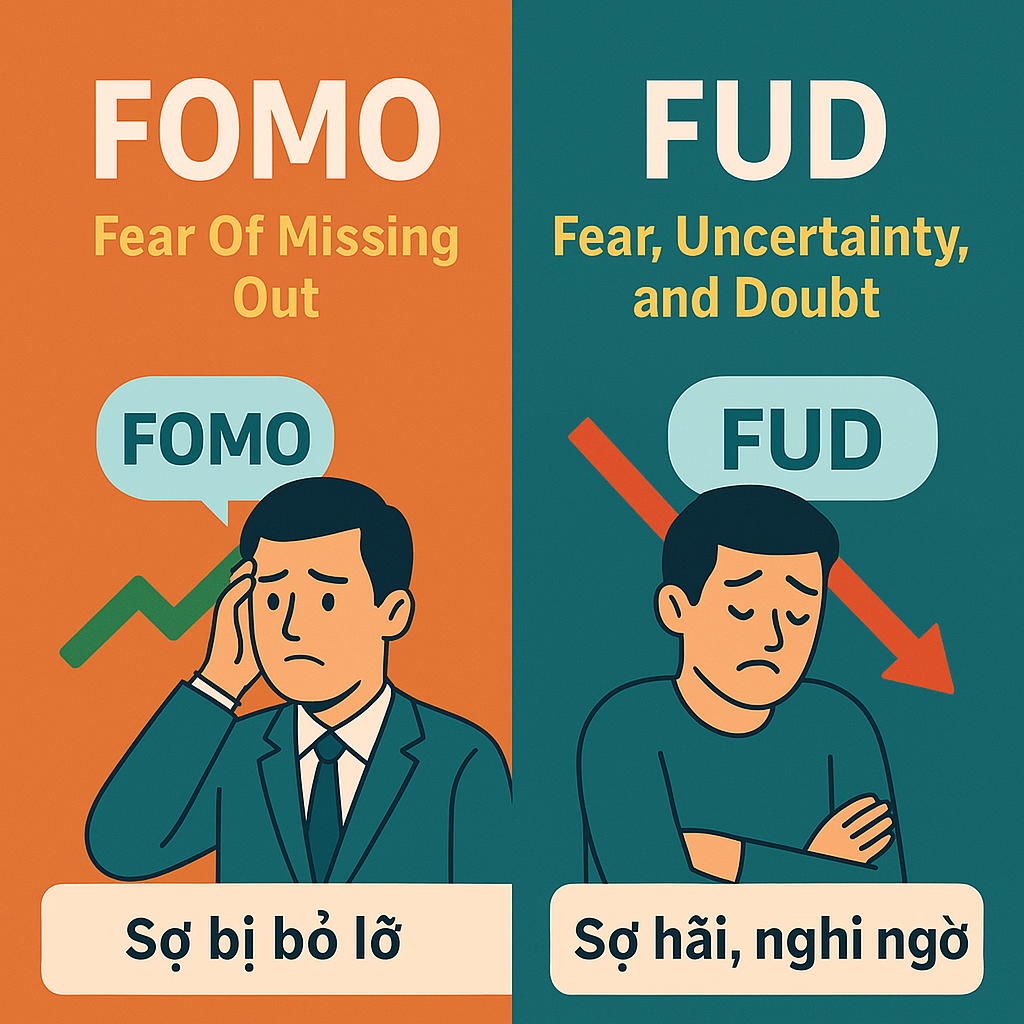 FOMO, FUD là gì? Hiểu rõ để tránh sai lầm khi đầu tư tài chính